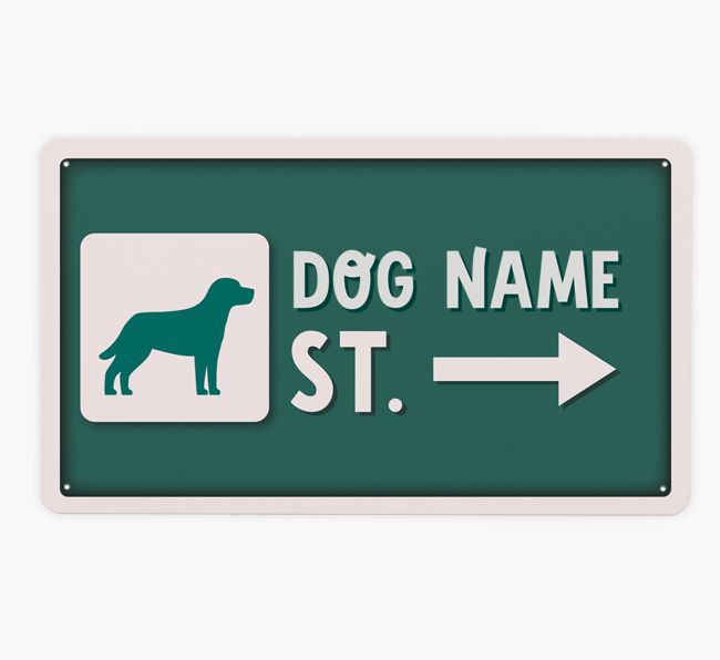 Street Sign: Personalised {breedFullName} Metal Sign